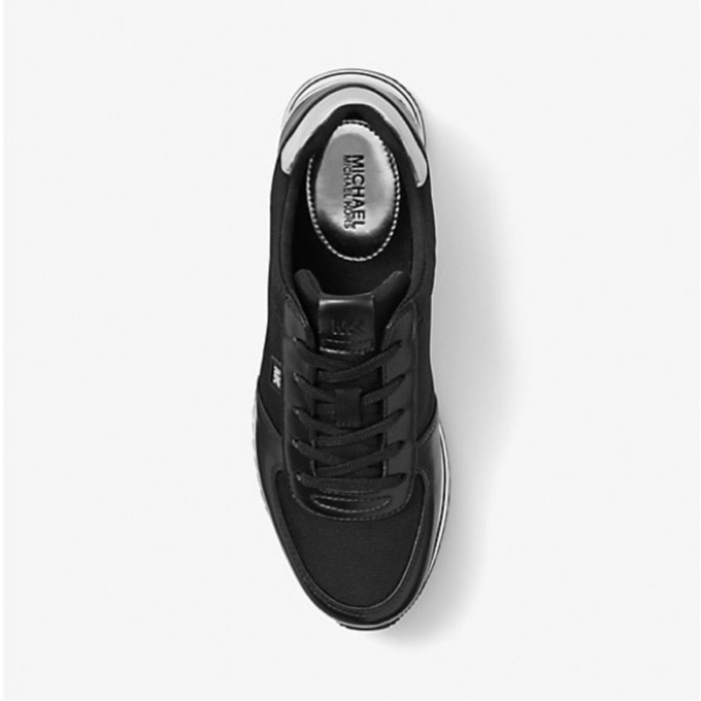 Michael Kors Black and Silver Sneakers (Monique trainer)